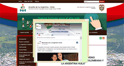 Desktop Screenshot of laargentina-huila.gov.co